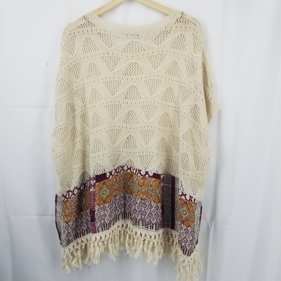 RO KNITTED BLOUSE WITH FEATHER ACCENTS AND   FRENG - Picture 5 of 5